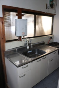 兵庫県佐用町豊福の平屋のキッチン