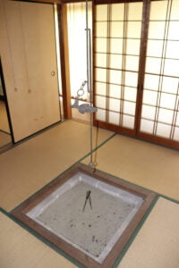 兵庫県佐用町豊福の平屋の囲炉裏